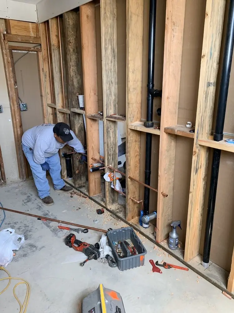 Commercial rough-in plumbing for Water Heater Replacement in Skippack
